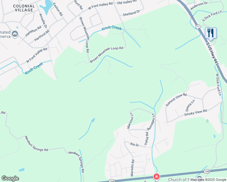 map of restaurants, bars, coffee shops, grocery stores, and more near in Knoxville