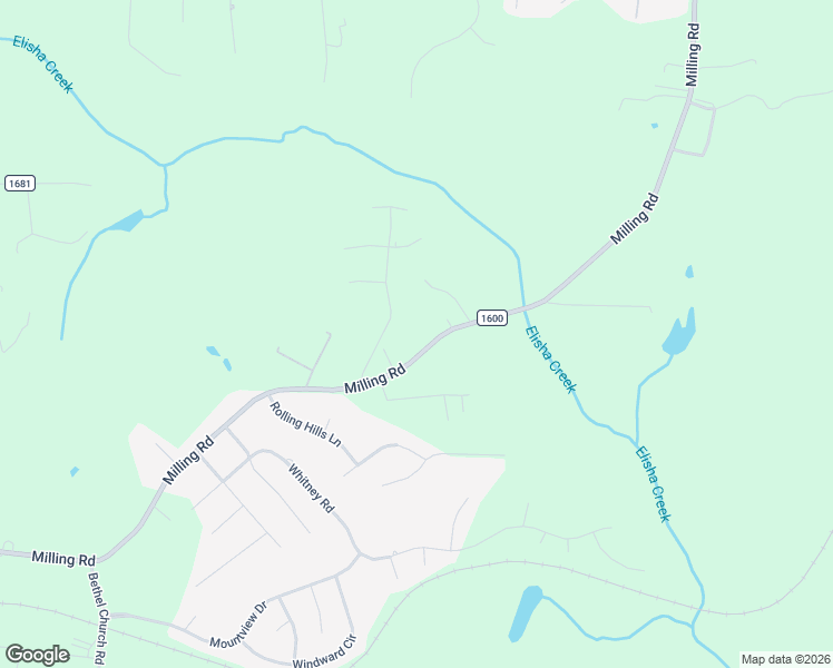 map of restaurants, bars, coffee shops, grocery stores, and more near 1087 Milling Road in Mocksville