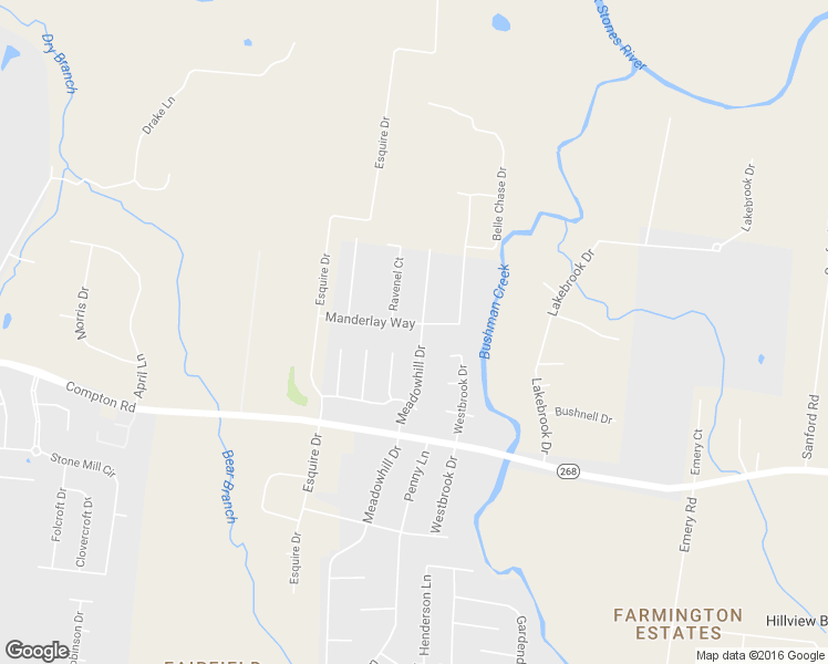 map of restaurants, bars, coffee shops, grocery stores, and more near 3339 Meadowhill Drive in Murfreesboro
