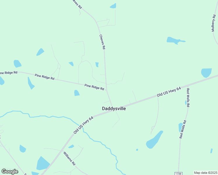 map of restaurants, bars, coffee shops, grocery stores, and more near 1675 Cheves Road in Zebulon