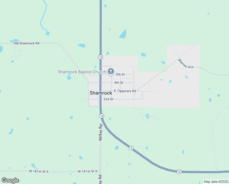 map of restaurants, bars, coffee shops, grocery stores, and more near in Shamrock