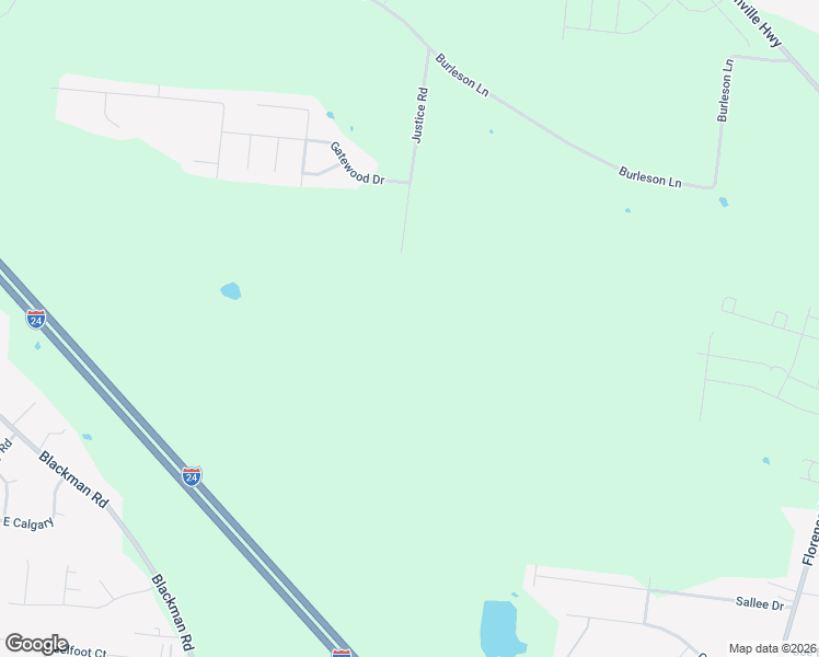 map of restaurants, bars, coffee shops, grocery stores, and more near 5048 Justice Road in Murfreesboro