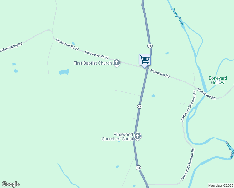 map of restaurants, bars, coffee shops, grocery stores, and more near 7017 Magnolia Lane in Nunnelly