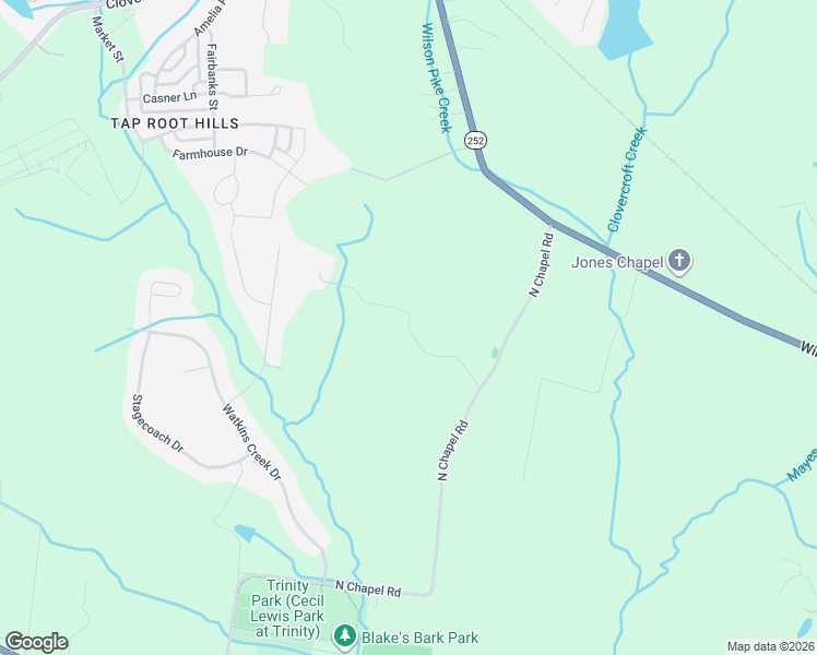map of restaurants, bars, coffee shops, grocery stores, and more near Happy Hollow Road in Franklin