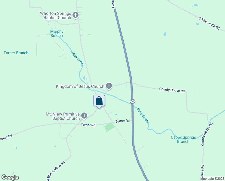 map of restaurants, bars, coffee shops, grocery stores, and more near 242 County House Road in Smithville