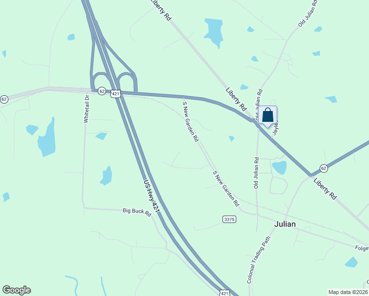 map of restaurants, bars, coffee shops, grocery stores, and more near 7202 Mill Hollow Court in Julian