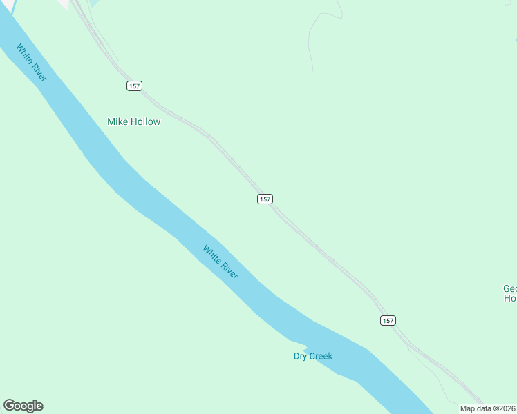 map of restaurants, bars, coffee shops, grocery stores, and more near County Road 157 in Guion