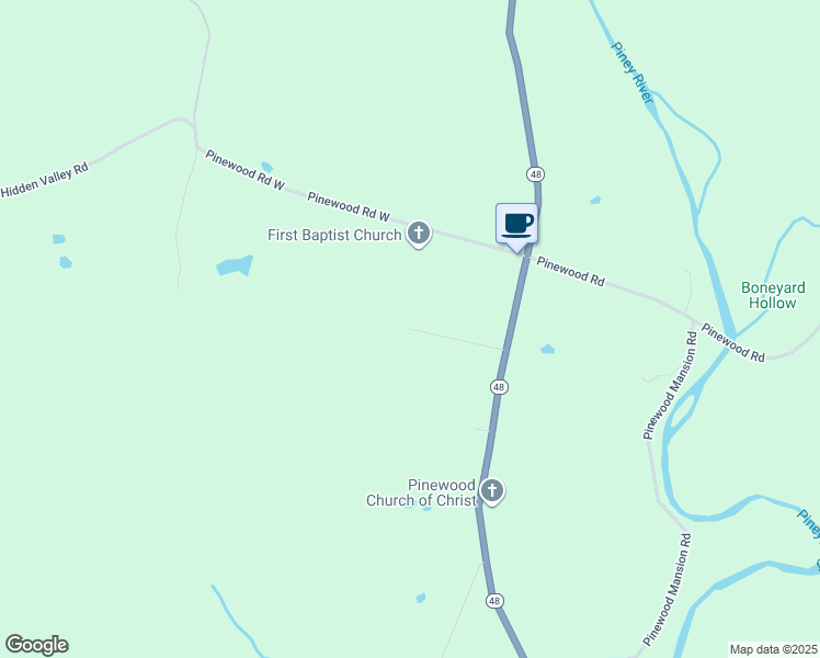 map of restaurants, bars, coffee shops, grocery stores, and more near 7017 Magnolia Lane in Nunnelly