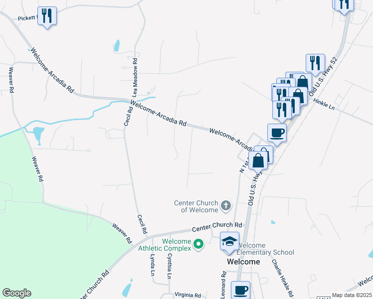 map of restaurants, bars, coffee shops, grocery stores, and more near 212 Johns Road in Lexington