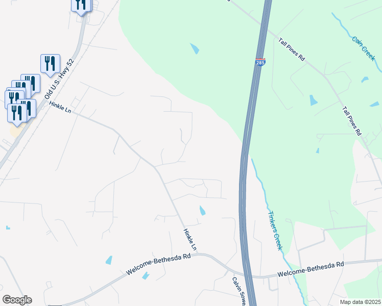 map of restaurants, bars, coffee shops, grocery stores, and more near 256 Love Road in Lexington