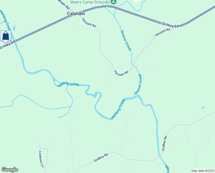 map of restaurants, bars, coffee shops, grocery stores, and more near 413 Vanzant Road in Mocksville
