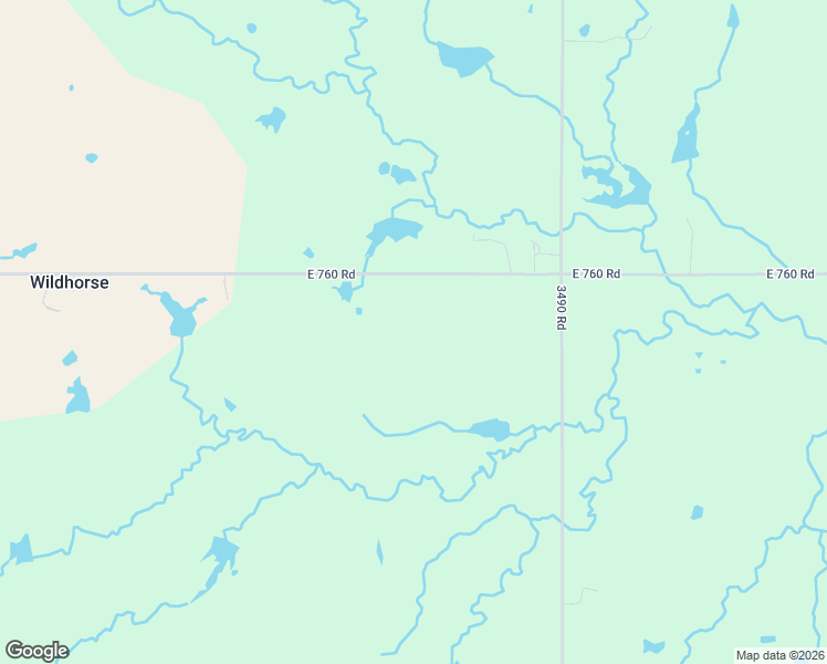 map of restaurants, bars, coffee shops, grocery stores, and more near 760 3490 Road in Cushing