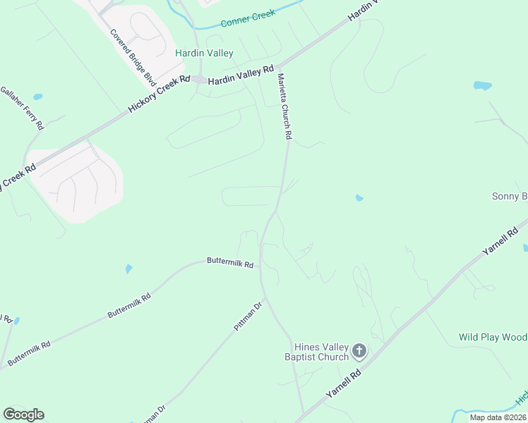 map of restaurants, bars, coffee shops, grocery stores, and more near 1921 Marietta Church Road in Knoxville