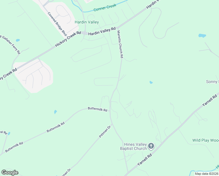 map of restaurants, bars, coffee shops, grocery stores, and more near 1921 Marietta Church Road in Knoxville