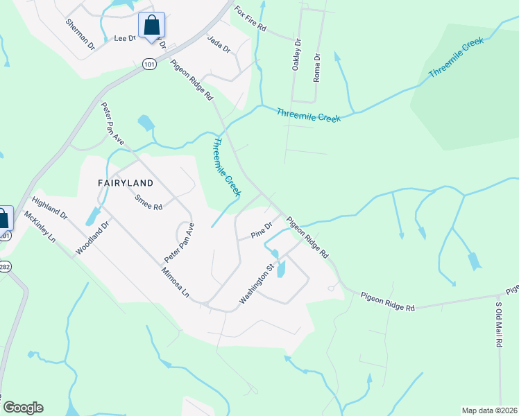 map of restaurants, bars, coffee shops, grocery stores, and more near 644 Pigeon Ridge Road in Crossville