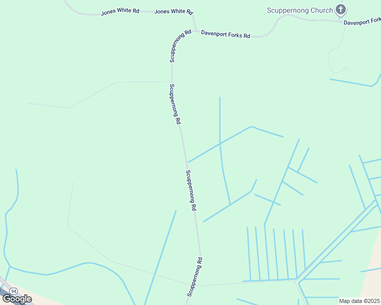 map of restaurants, bars, coffee shops, grocery stores, and more near 1304 Scuppernong Road in Creswell