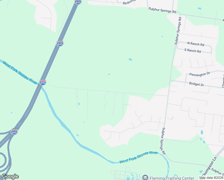 map of restaurants, bars, coffee shops, grocery stores, and more near 2454 River Road in Murfreesboro