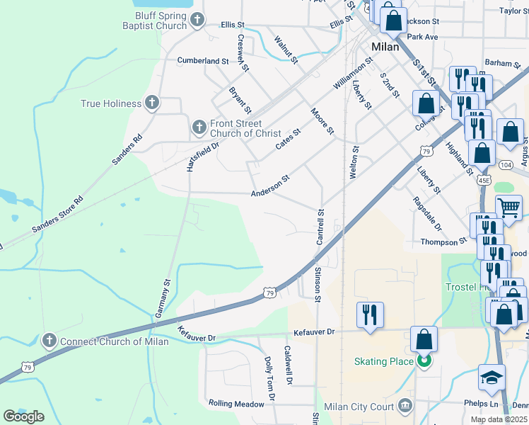 map of restaurants, bars, coffee shops, grocery stores, and more near 4042 Reasons Boulevard in Milan