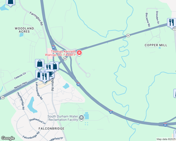 map of restaurants, bars, coffee shops, grocery stores, and more near 6362-6398 Quadrangle Drive in Chapel Hill
