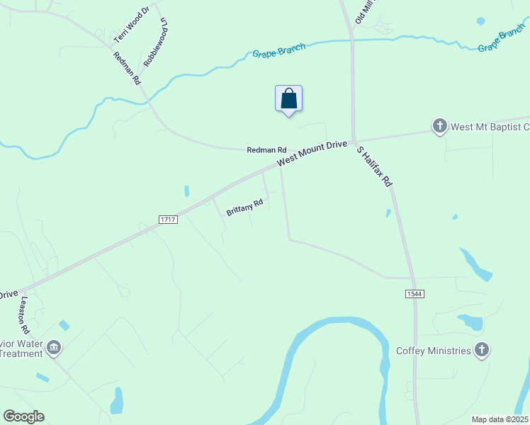 map of restaurants, bars, coffee shops, grocery stores, and more near 3842 Ward Drive in Rocky Mount
