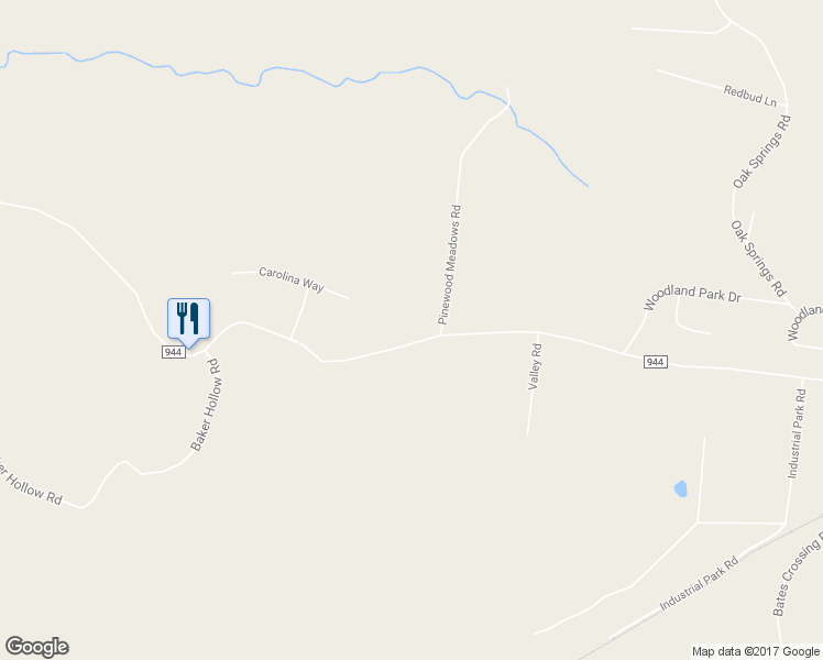 map of restaurants, bars, coffee shops, grocery stores, and more near 7796 Pinewood Road in Nunnelly