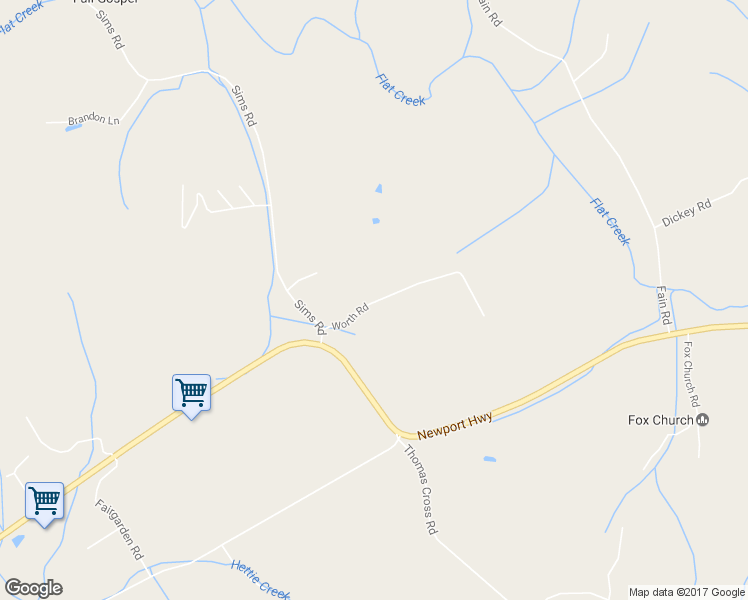 map of restaurants, bars, coffee shops, grocery stores, and more near 3468 Newport Highway in Sevierville