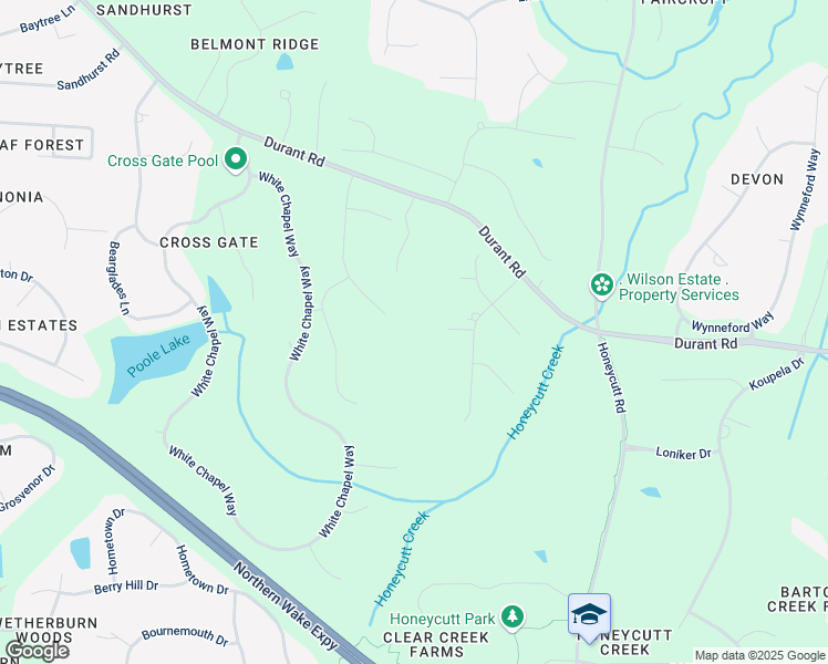 map of restaurants, bars, coffee shops, grocery stores, and more near 4613 Stormy Gale Road in Raleigh