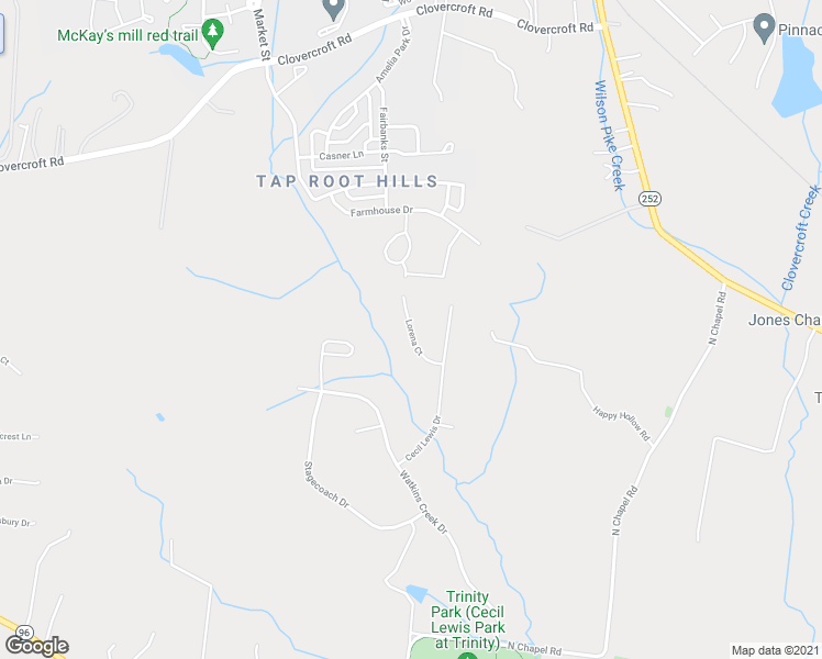 map of restaurants, bars, coffee shops, grocery stores, and more near Lorena Court in Franklin