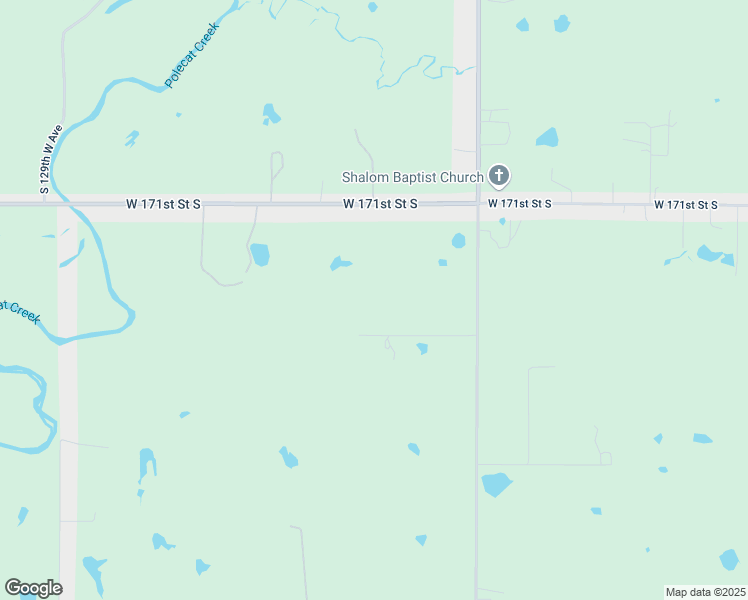 map of restaurants, bars, coffee shops, grocery stores, and more near 17336 South Hickory Street in Sapulpa