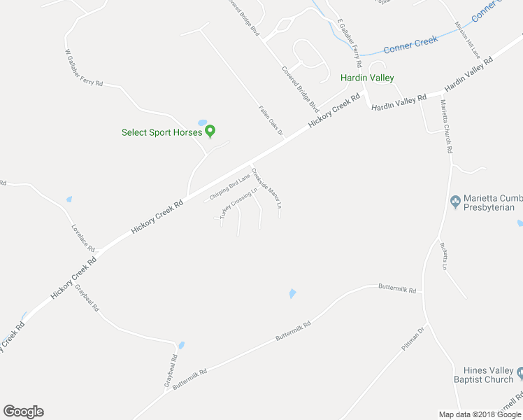 map of restaurants, bars, coffee shops, grocery stores, and more near Gusty Wind Lane in Knoxville