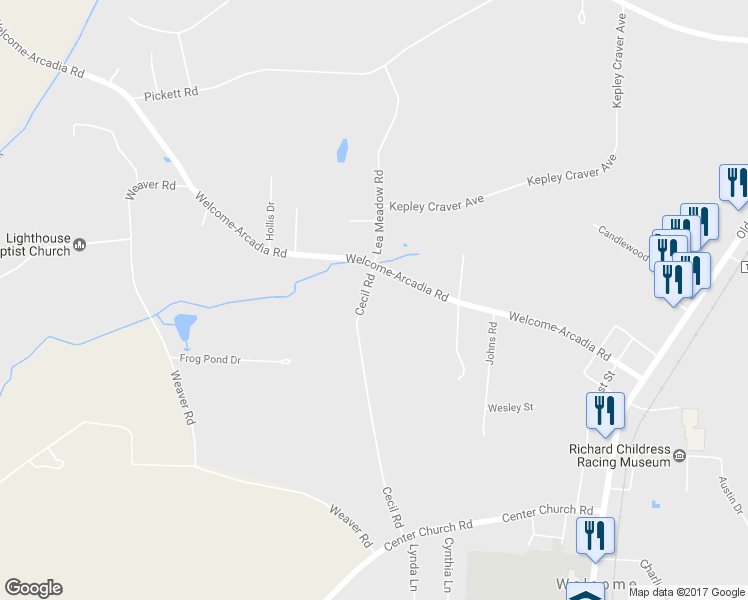 map of restaurants, bars, coffee shops, grocery stores, and more near 686 Cecil Road in Lexington