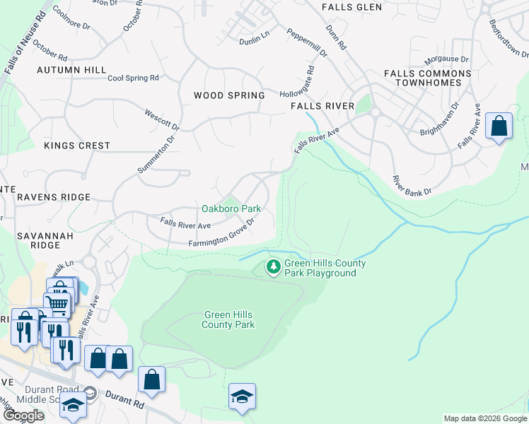 map of restaurants, bars, coffee shops, grocery stores, and more near 10024 Smith Basin Lane in Raleigh