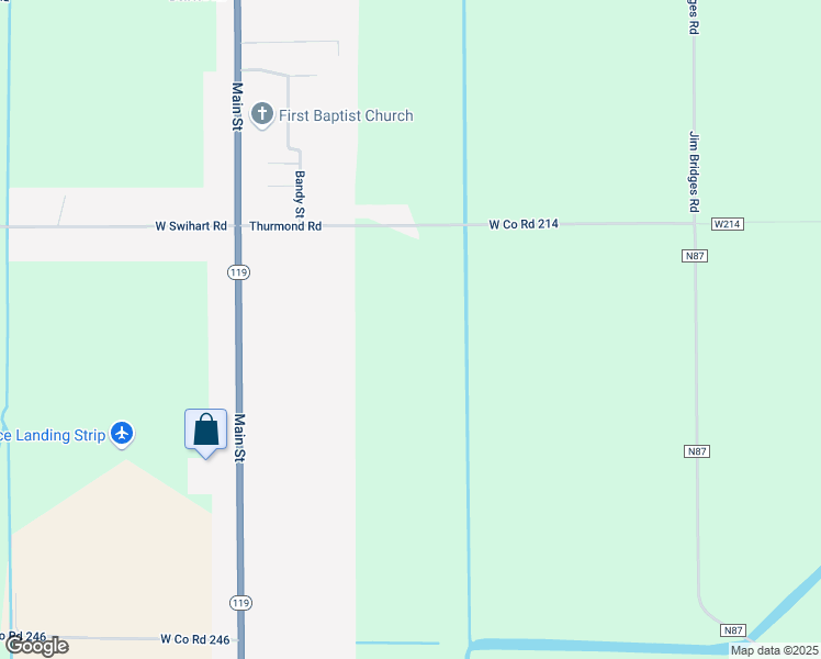 map of restaurants, bars, coffee shops, grocery stores, and more near 4947 West Co Road 214 in Leachville
