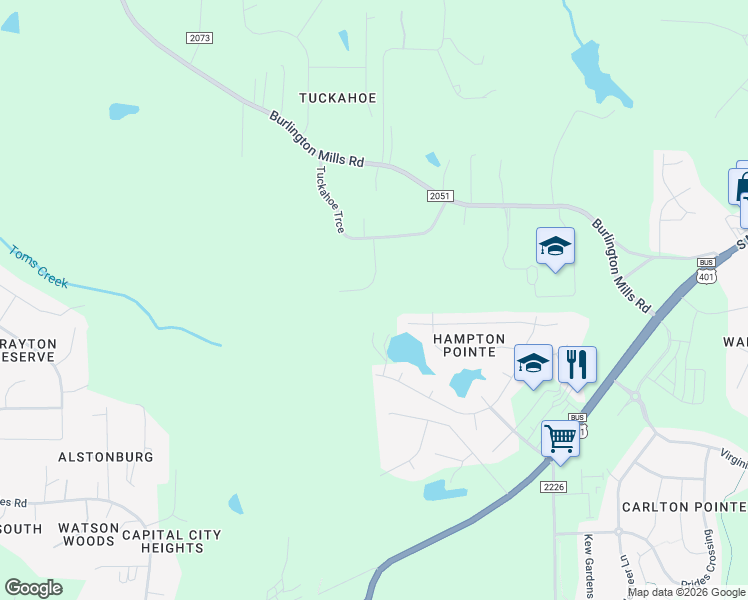 map of restaurants, bars, coffee shops, grocery stores, and more near 4808 Eagleroost Court in Wake Forest