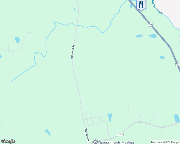 map of restaurants, bars, coffee shops, grocery stores, and more near 6660 Stockard Road in Graham