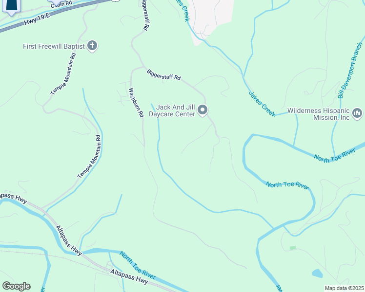 map of restaurants, bars, coffee shops, grocery stores, and more near 194 Ponderosa Road in Spruce Pine