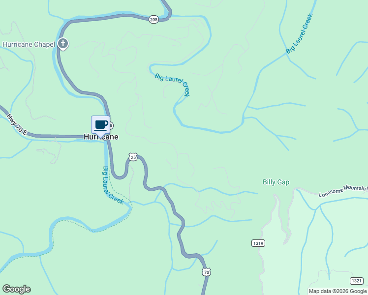 map of restaurants, bars, coffee shops, grocery stores, and more near 102 Bear River Lodge Trail in Marshall