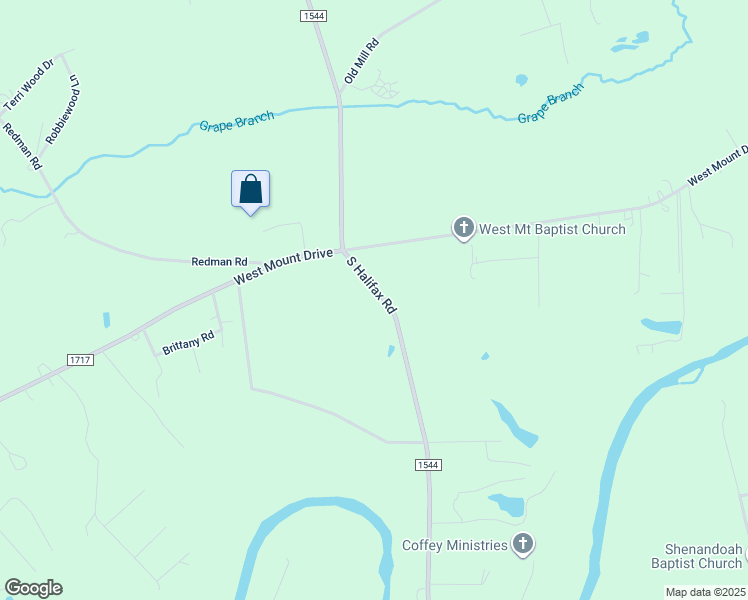 map of restaurants, bars, coffee shops, grocery stores, and more near 3784 South Halifax Road in Rocky Mount