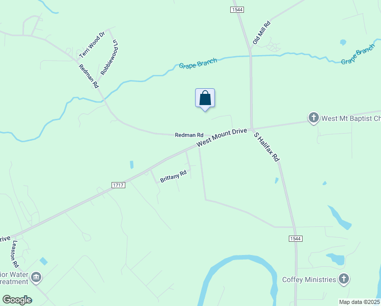 map of restaurants, bars, coffee shops, grocery stores, and more near 7875 West Mount Drive in Rocky Mount