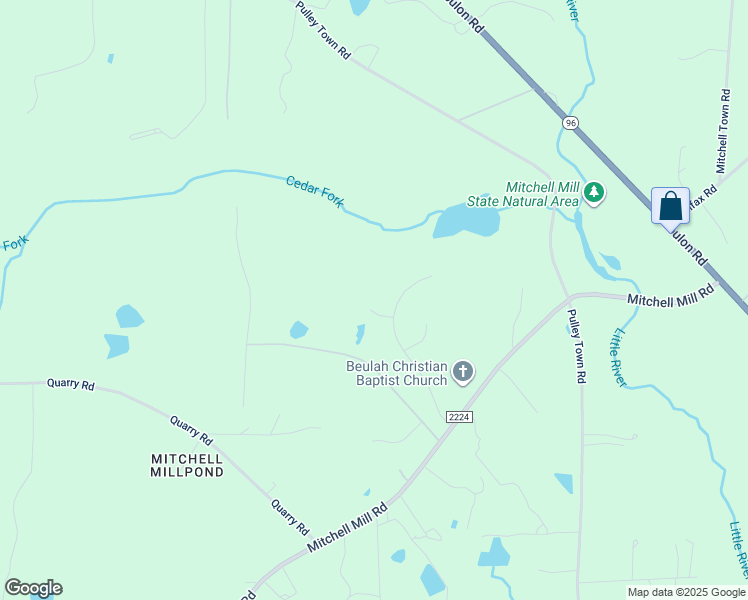 map of restaurants, bars, coffee shops, grocery stores, and more near 7105 Jockeys Court in Zebulon