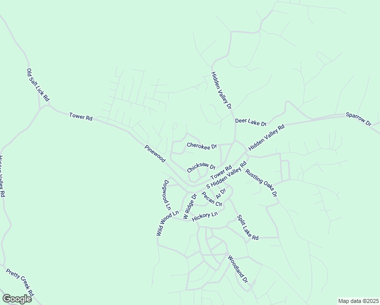 map of restaurants, bars, coffee shops, grocery stores, and more near 3416 Cherokee Drive in Nunnelly