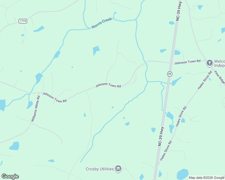 map of restaurants, bars, coffee shops, grocery stores, and more near 423 Johnson Town Road in Zebulon