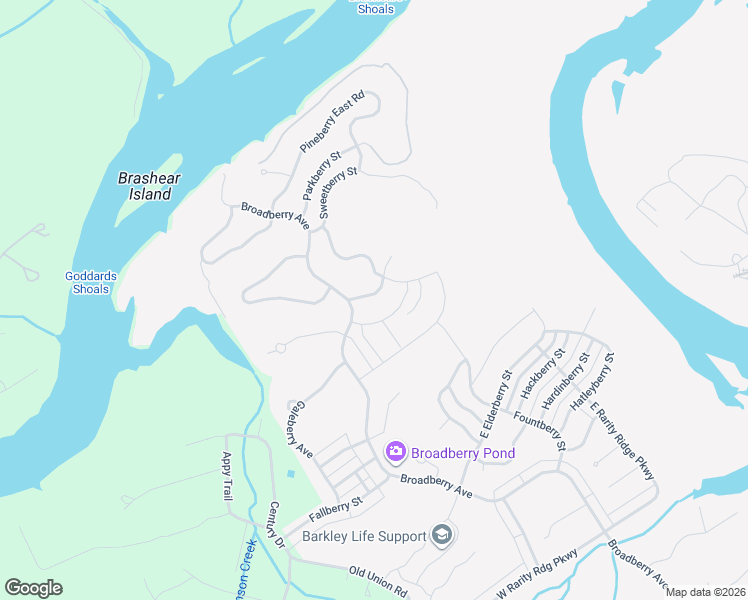 map of restaurants, bars, coffee shops, grocery stores, and more near 103 Cedarberry Street in Oak Ridge