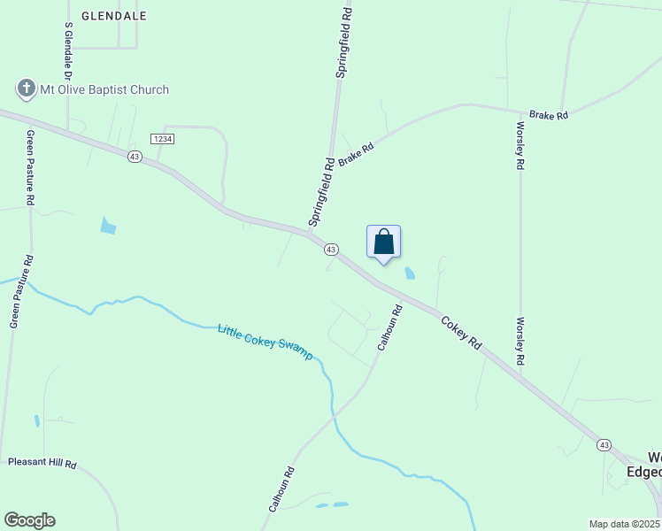 map of restaurants, bars, coffee shops, grocery stores, and more near 14787 North Carolina 43 in Rocky Mount