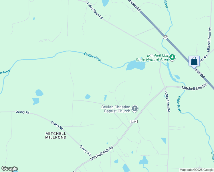 map of restaurants, bars, coffee shops, grocery stores, and more near 7105 Jockeys Court in Zebulon