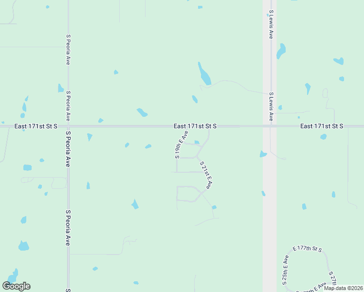 map of restaurants, bars, coffee shops, grocery stores, and more near 1956 East 172nd Street South in Mounds
