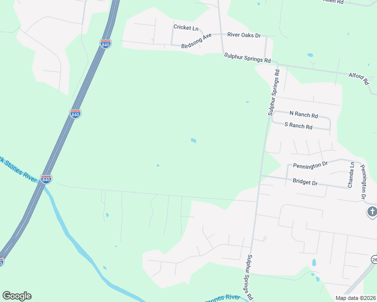 map of restaurants, bars, coffee shops, grocery stores, and more near 2402 River Road in Murfreesboro