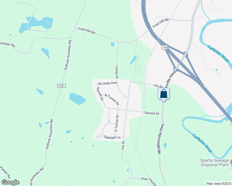 map of restaurants, bars, coffee shops, grocery stores, and more near 187 Camp Drive in Sparta
