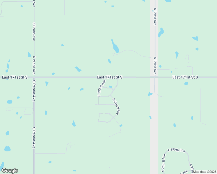 map of restaurants, bars, coffee shops, grocery stores, and more near 1956 East 172nd Street South in Mounds