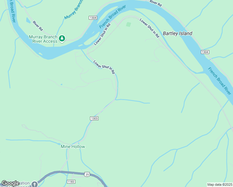 map of restaurants, bars, coffee shops, grocery stores, and more near State Road 1303 in Madison County